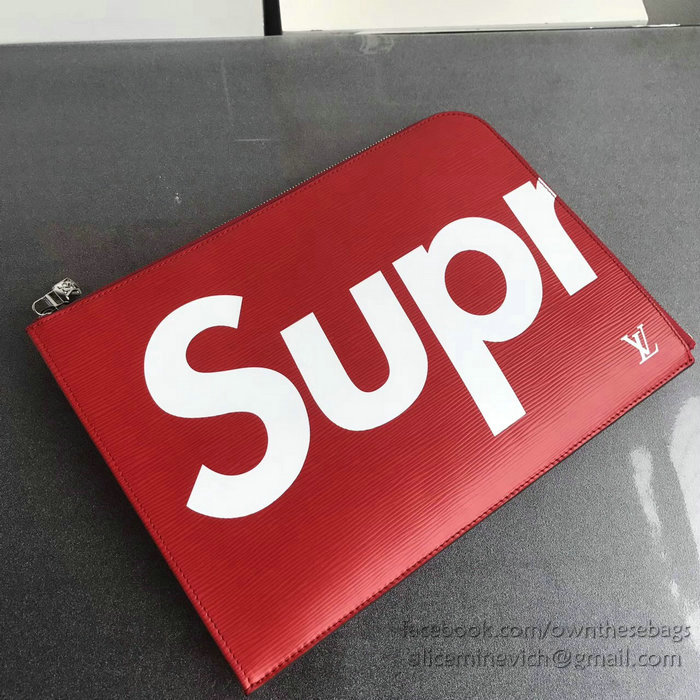 Louis Vuitton Epi Leather Supreme X Pochette Jour GM Red M64574