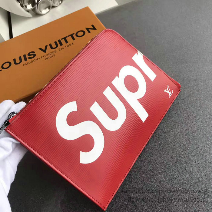 Louis Vuitton Epi Leather Supreme X Pochette Jour MM Red M64574