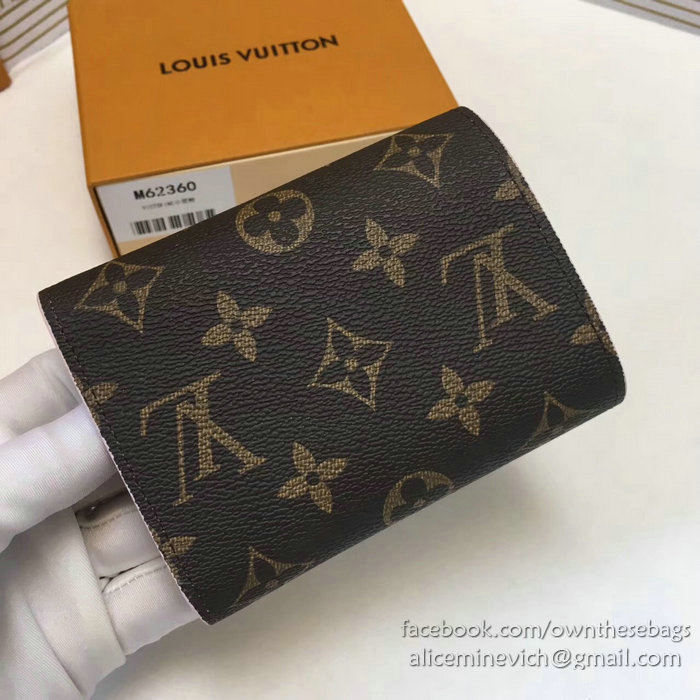 Louis Vuitton Monogram Canvas Victorine Wallet Rose Ballerine M62360