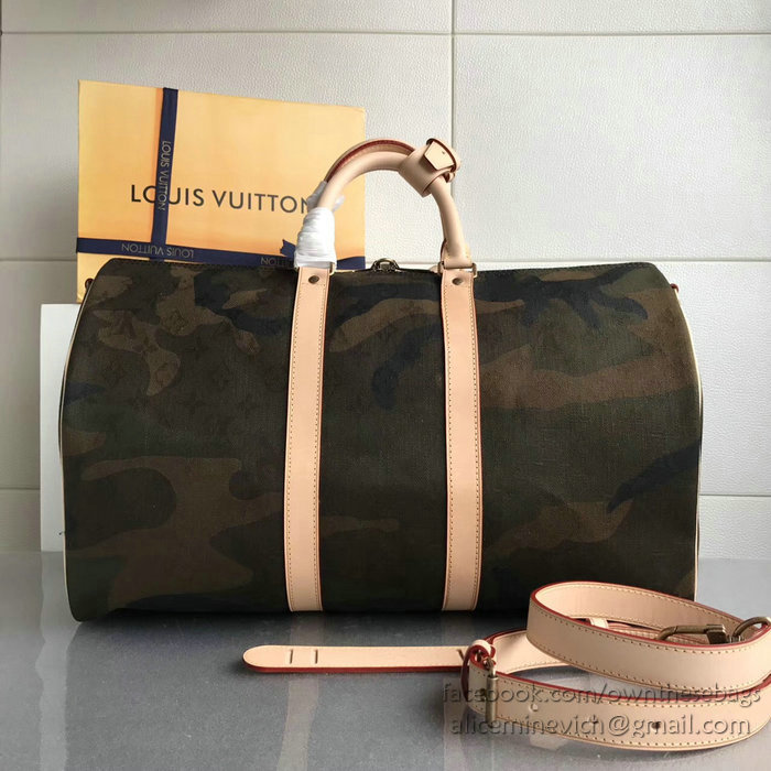 Louis Vuitton x Supreme Keepall 45 Camo M43466