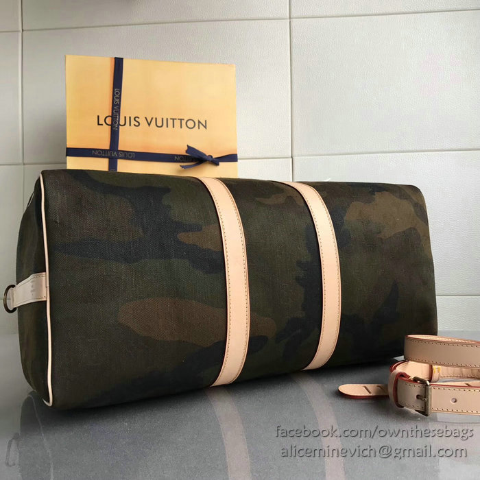 Louis Vuitton x Supreme Keepall 45 Camo M43466