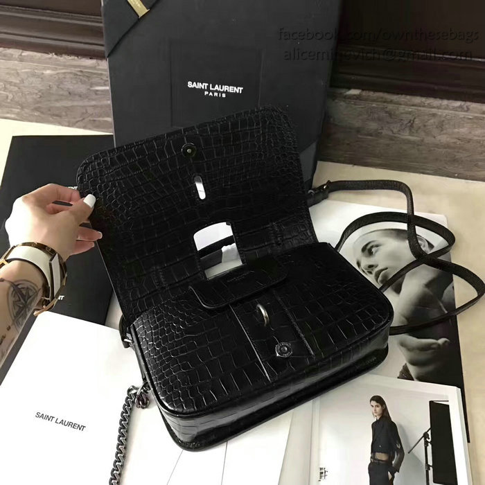 Saint Laurent Medium Charlotte Messenger Bag Black 466561