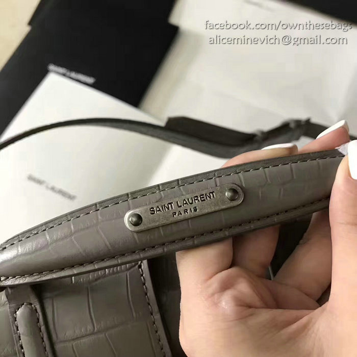 Saint Laurent Medium Charlotte Messenger Bag Grey 466561