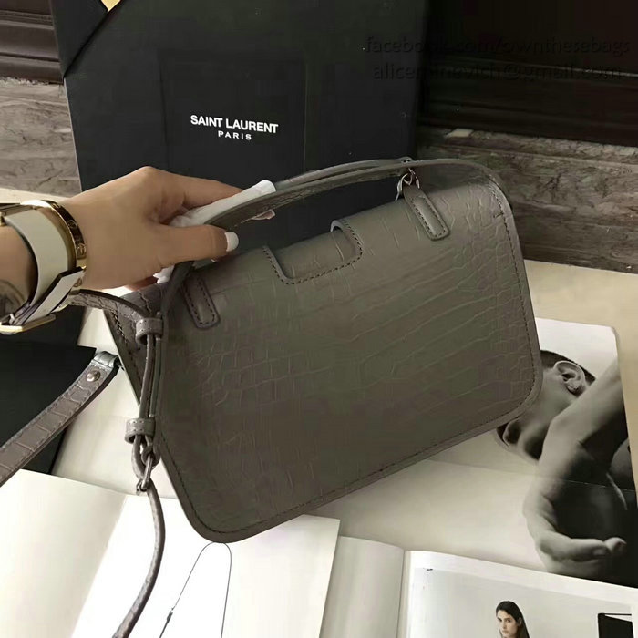 Saint Laurent Medium Charlotte Messenger Bag Grey 466561