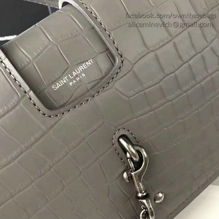 Saint Laurent Medium Charlotte Messenger Bag Grey 466561