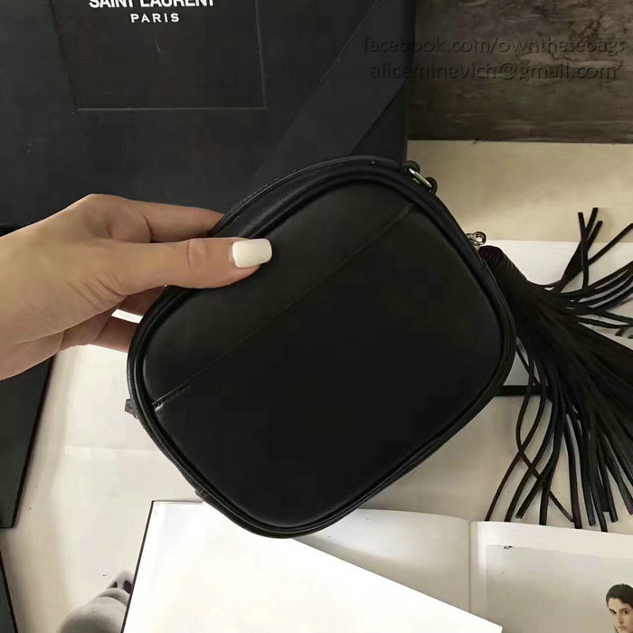 Saint Laurent Monogram Blogger Bag in Black Leather 425317