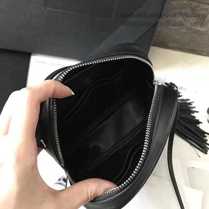 Saint Laurent Monogram Blogger Bag in Black Leather 425317