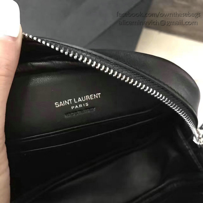 Saint Laurent Monogram Blogger Bag in Black Leather 425317