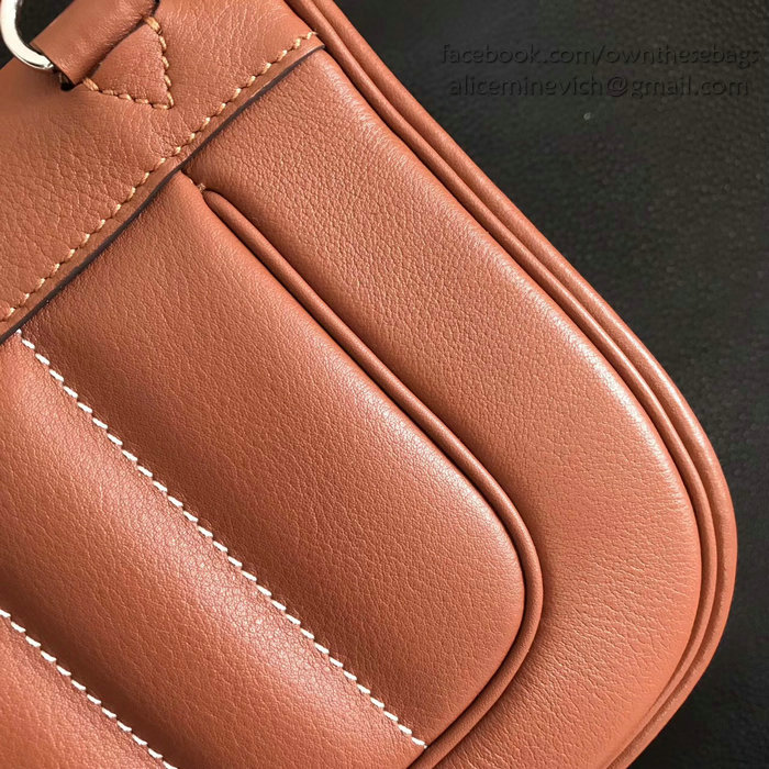 Hermes Berline Bag in Brown Swift Leather H90081