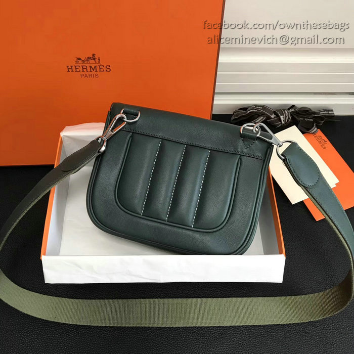 Hermes Berline Bag in Green Swift Leather H90081