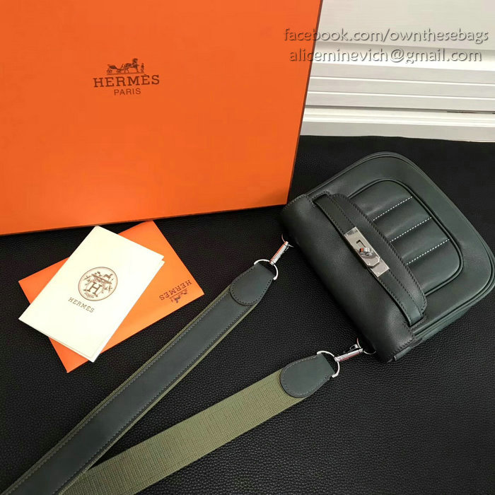 Hermes Berline Bag in Green Swift Leather H90081