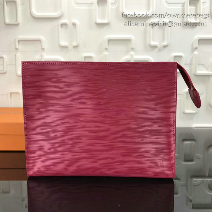 Louis Vuitton Epi Leather Toiletry Pouch 19 Burgundy M41058