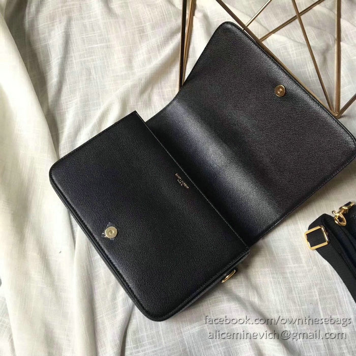 Classic Medium Saint Laurent Universite Bag Black 416652