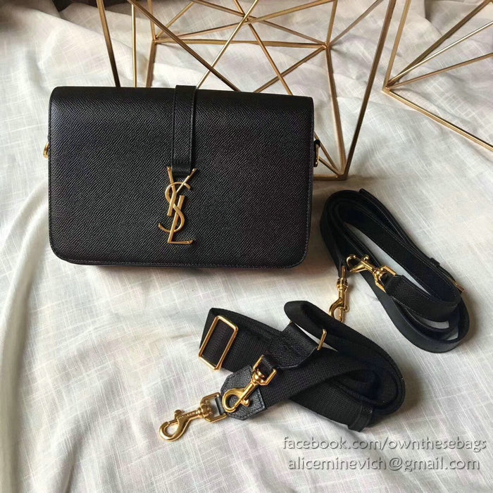 Classic Medium Saint Laurent Universite Bag Black 416652