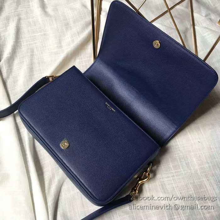 Classic Medium Saint Laurent Universite Bag Blue 416652