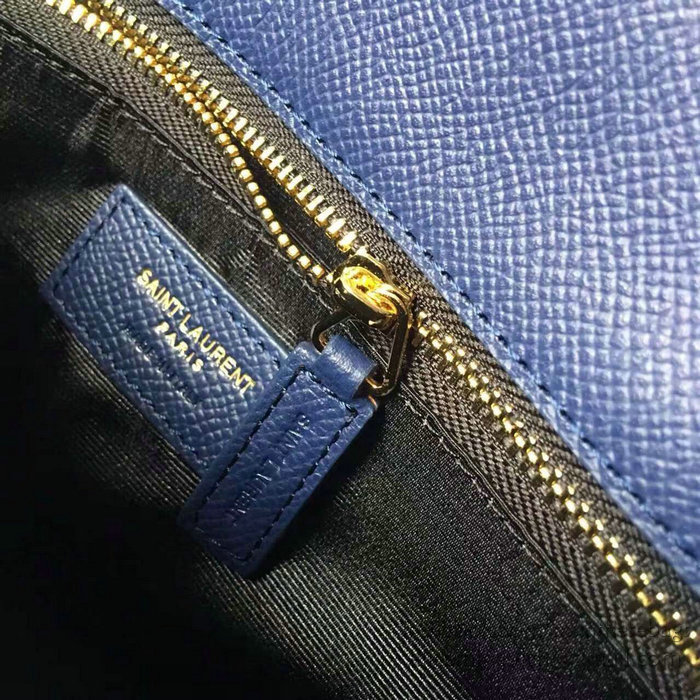 Classic Medium Saint Laurent Universite Bag Blue 416652