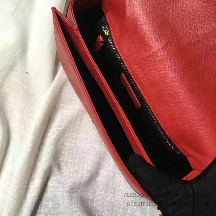 Classic Medium Saint Laurent Universite Bag Red 416652