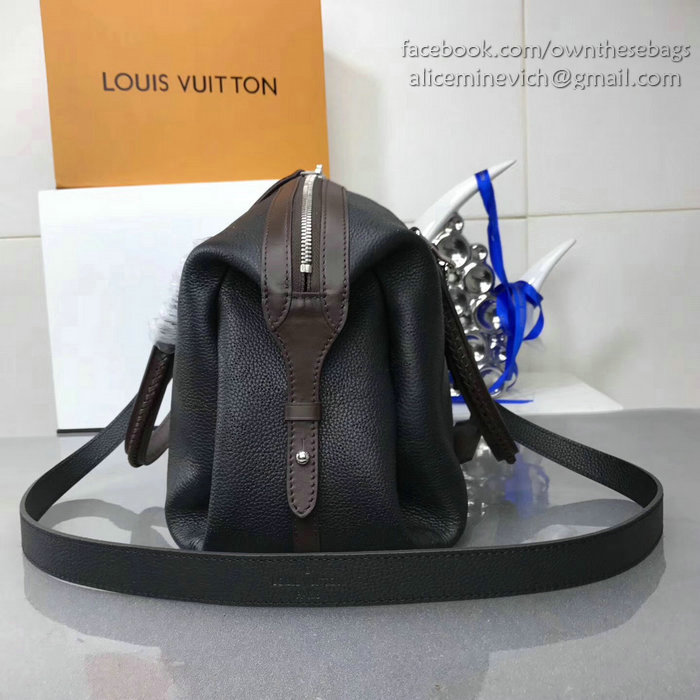 Louis Vuitton Mahina Leather Asteria Black M54673