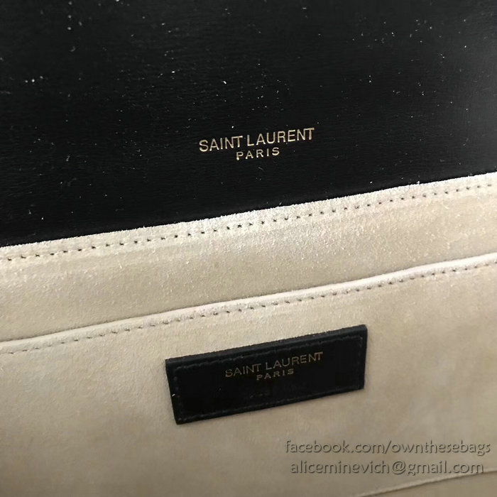 Saint Laurent Medium Bellechasse Bag Black & Apricot 462044