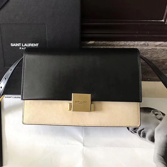 Saint Laurent Medium Bellechasse Bag Black & Apricot 462044