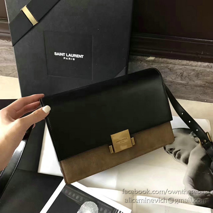 Saint Laurent Medium Bellechasse Bag Black & Taupe 462044