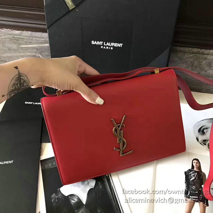 Saint Laurent Medium Dylan Flap Shoulder Bag Red 439047