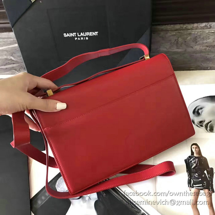 Saint Laurent Medium Dylan Flap Shoulder Bag Red 439047