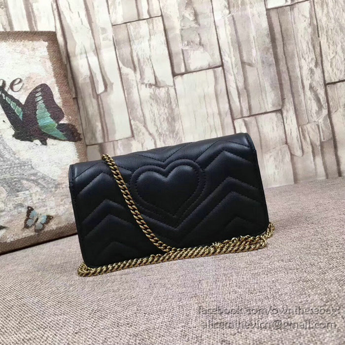 Gucci GG Marmont Mini Shoulder Bag Black 488426