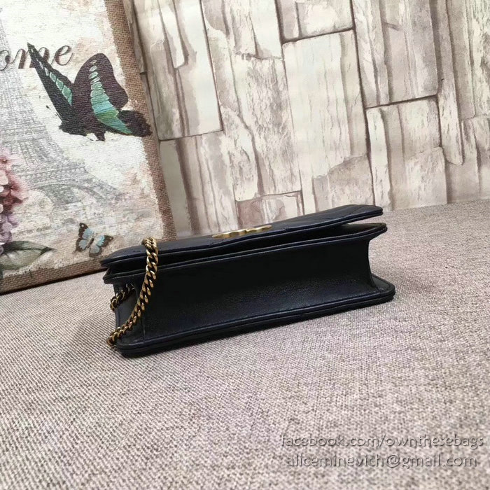 Gucci GG Marmont Mini Shoulder Bag Black 488426