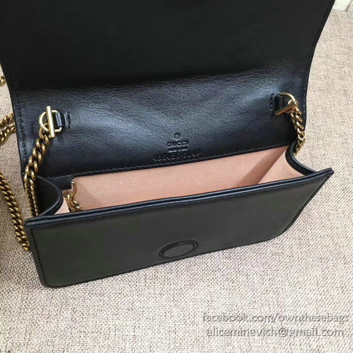 Gucci GG Marmont Mini Shoulder Bag Black 488426