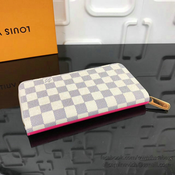 Louis Vuitton Damier Azur Canvass Zippy Wallet N60058