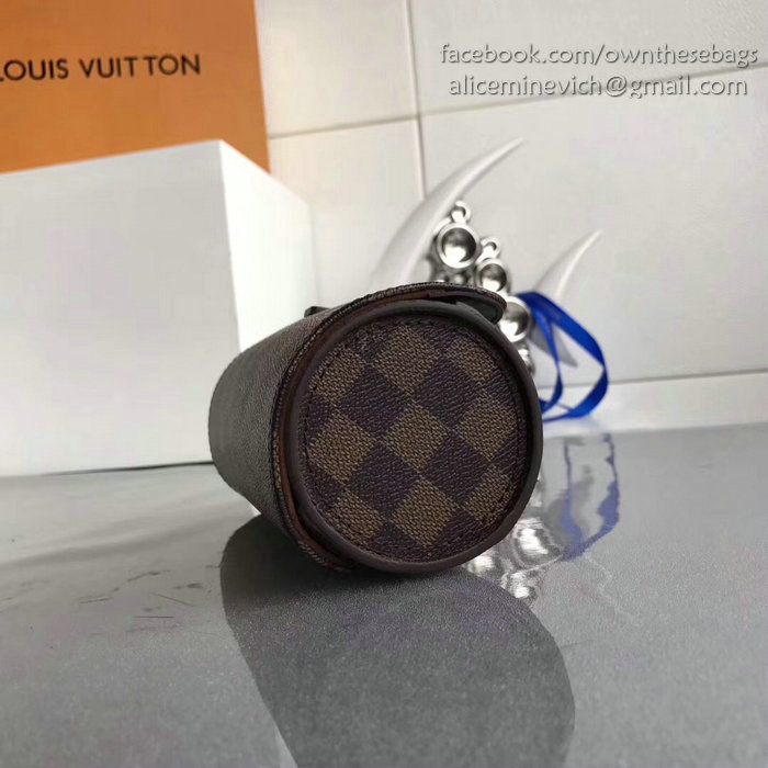 Louis Vuitton Damier Ebene Canvas 3 Watch Case M47530