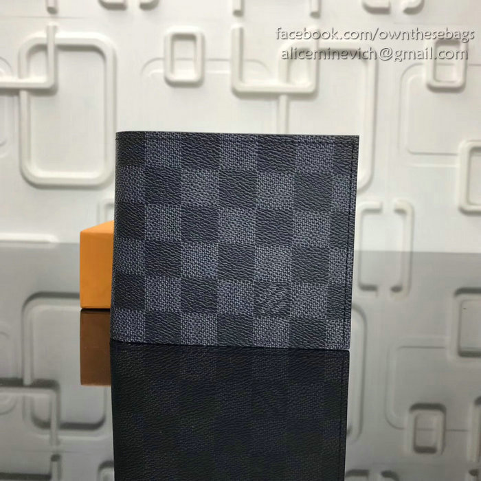 Louis Vuitton Damier Graphite Canvas Marco Wallet N63336