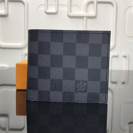 Louis Vuitton Damier Graphite Canvas Marco Wallet N63336