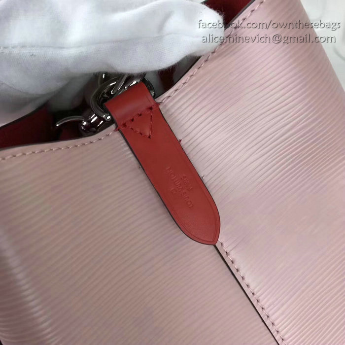 Louis Vuitton Epi Leather Lockme Bucket Pink M54366