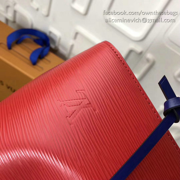 Louis Vuitton Epi Leather Lockme Bucket Red M54366