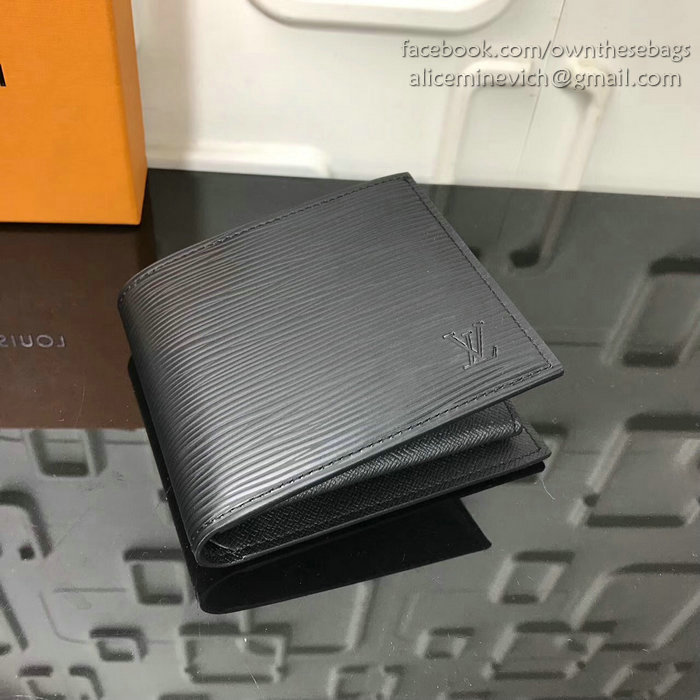 Louis Vuitton Epi Leather Marco Wallet Black M62289