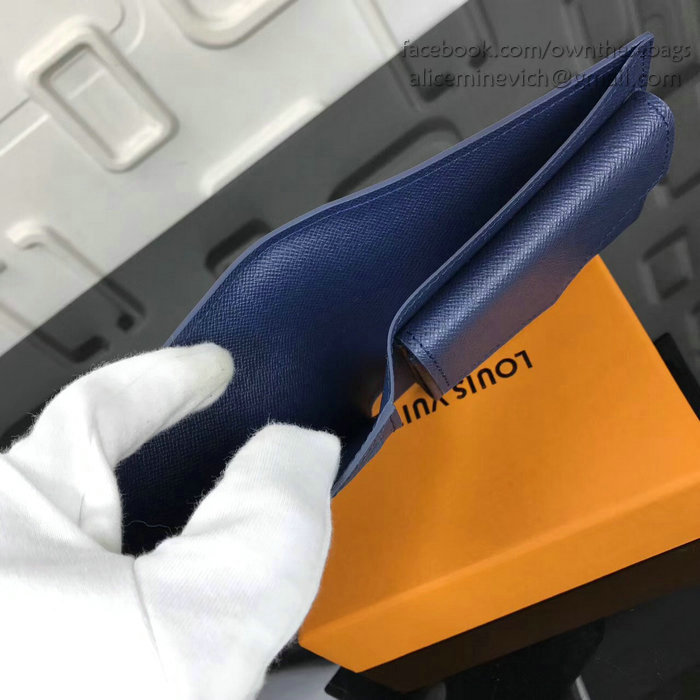 Louis Vuitton Epi Leather Marco Wallet Blue M62289