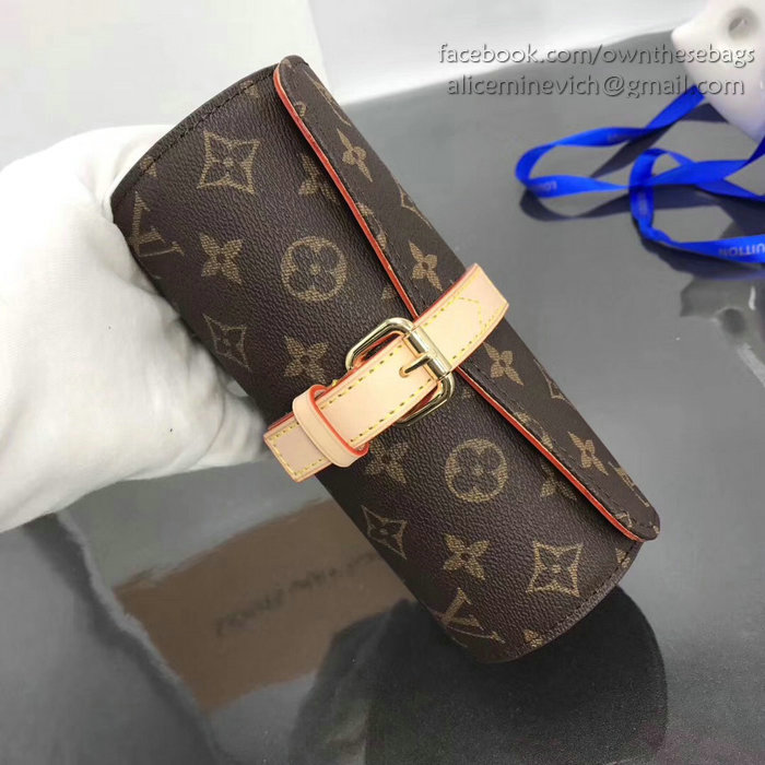 Louis Vuitton Monogram Canvas 3 Watch Case M47530