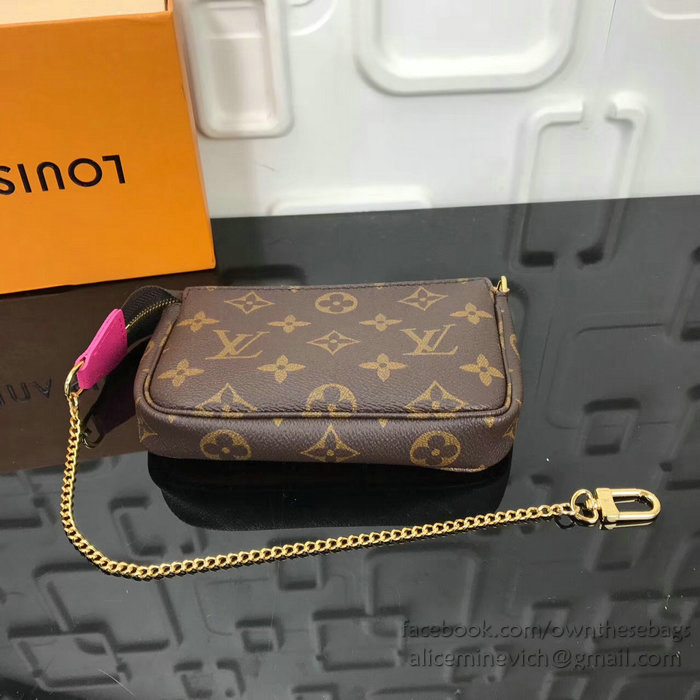 Louis Vuitton Monogram Canvas Mini Pochette Accessoires M62087