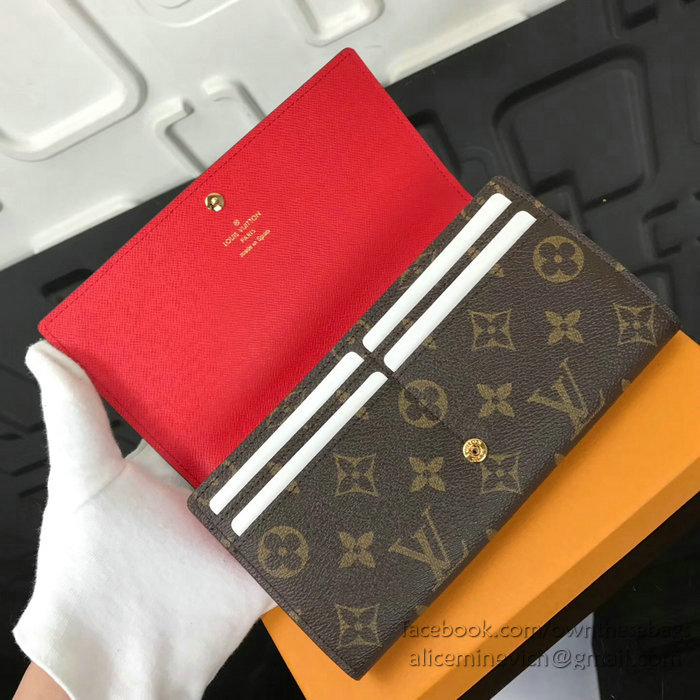 Louis Vuitton Monogram Canvas Sarah Wallet M62086