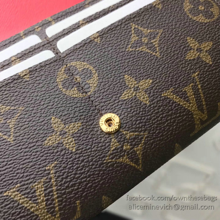 Louis Vuitton Monogram Canvas Sarah Wallet M62086