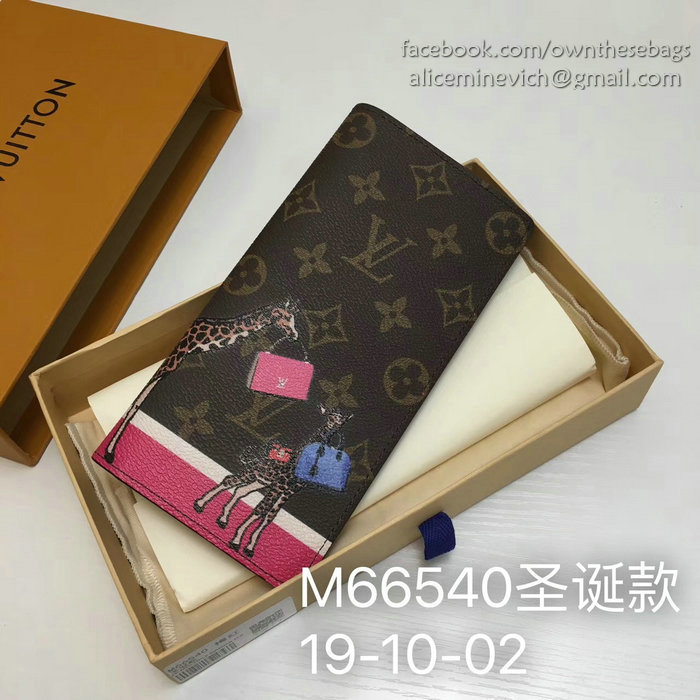 Louis Vuitton Monogram Canvas Stickers Brazza Wallet M66540