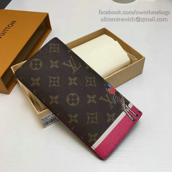 Louis Vuitton Monogram Canvas Stickers Brazza Wallet M66540