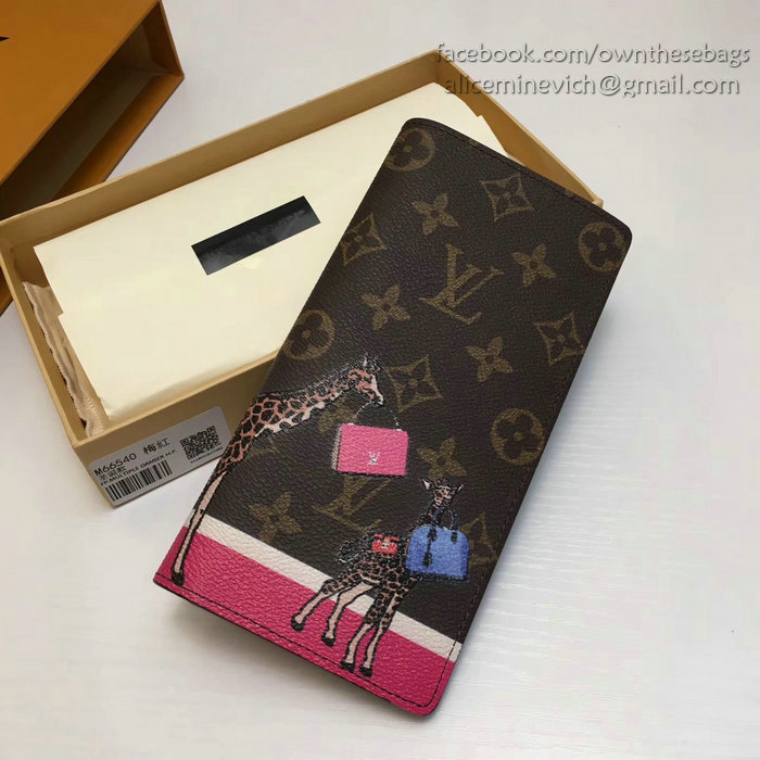 Louis Vuitton Monogram Canvas Stickers Brazza Wallet M66540