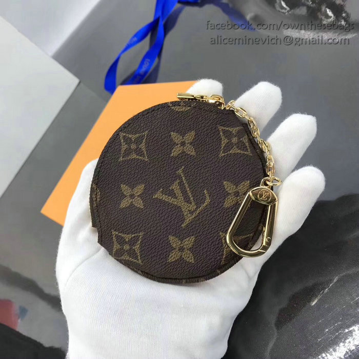 Louis Vuitton Monogram Canvas Stickers Round Coin Purse M62088