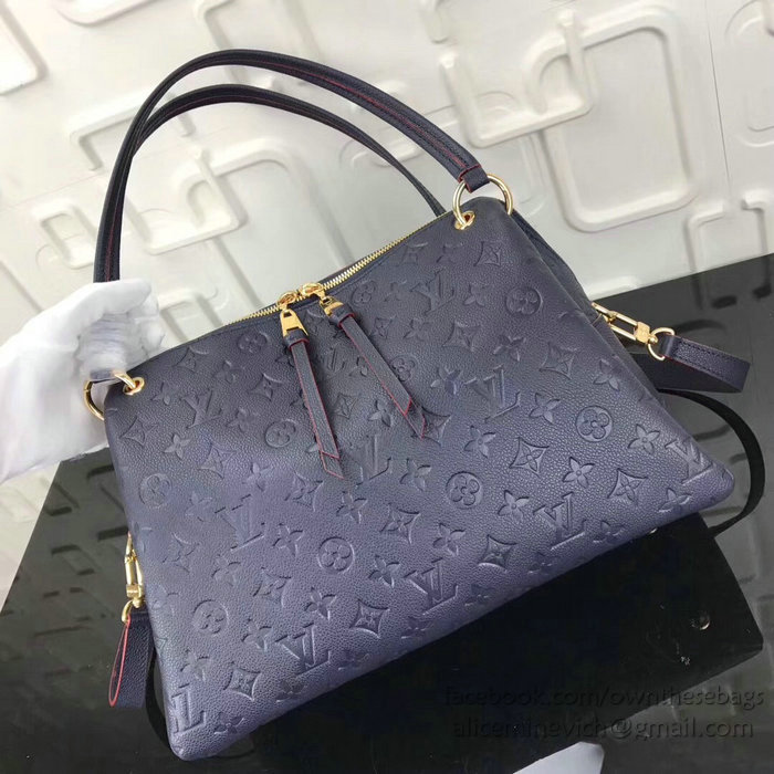 Louis Vuitton Monogram Empreinte Ponthieu PM Marine Rouge M43719