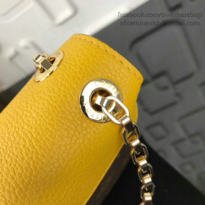 Louis Vuitton Pallas Chain Shoulder Bag Yellow M41200