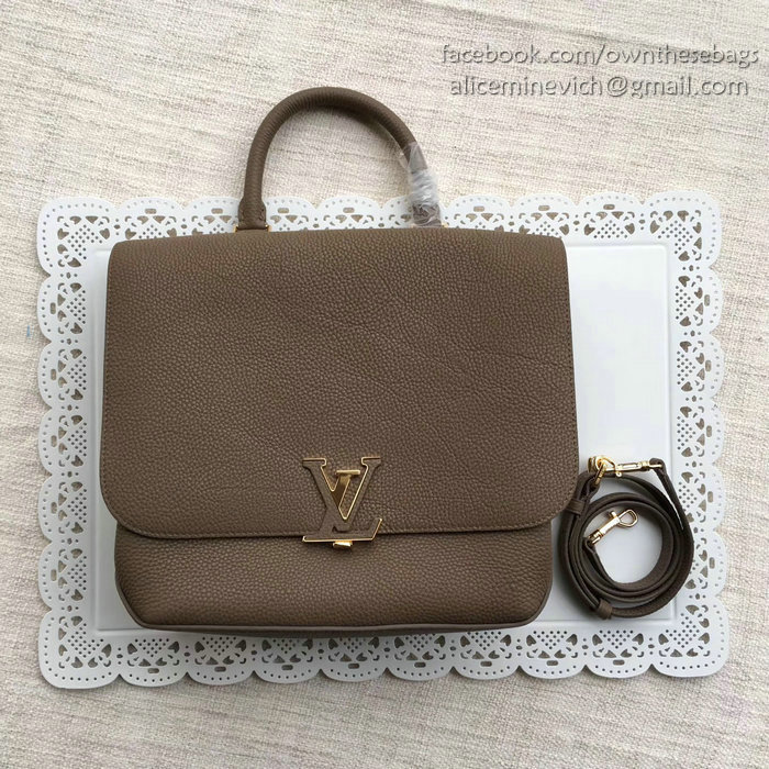 Louis Vuitton Taurillon Leather Volta Khaki M50255