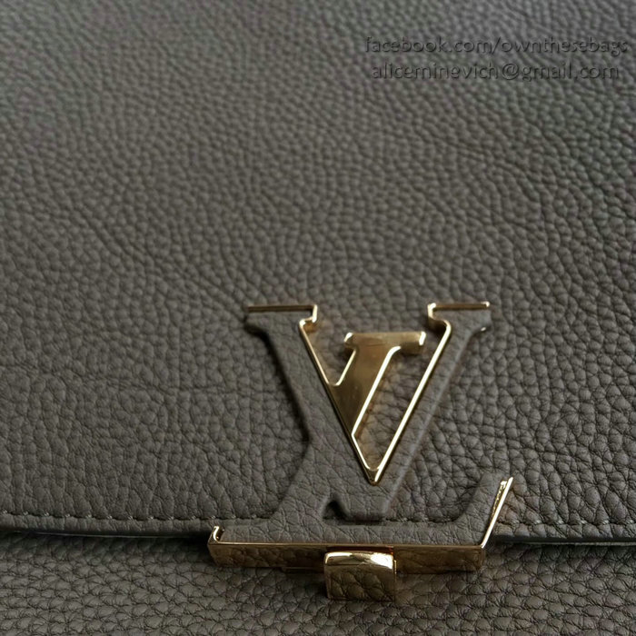 Louis Vuitton Taurillon Leather Volta Khaki M50255